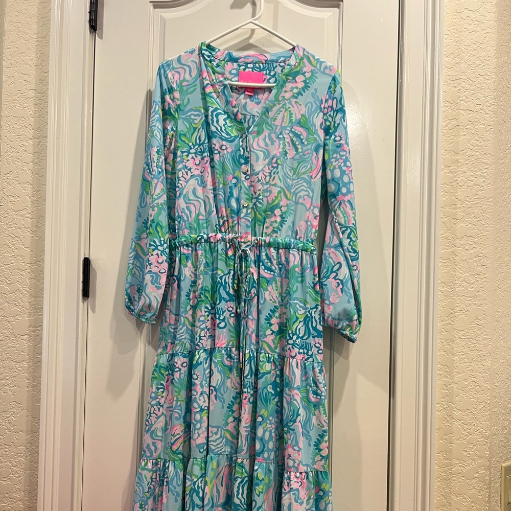 Maxi dress size 4! Very generous fit! Worn 1-2 times